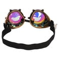thumbnail image 3 of Gafas de caleidoscopio, gafas decorativas reflectantes con banda elástica, lentes transparentes, divertidas gafas de estilo Vintage, accesorios Almacenamiento y organización del hogar Latón antiguo Yuarrent HA028008-01, 3 of 6