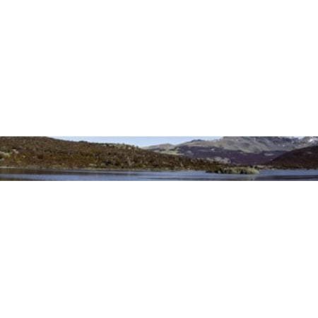 Lake with a mountain range in the background Argentine Glaciers National Park Santa Cruz Province Patagonia Argentina Canvas Art - Panoramic Images (22 x