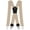 Khaki, variant on Mens Braces 4 cm Wide 1.5 inch Heavy Duty Suspenders for Trousers with 4 Strong Metal Clips Adjustable and Elastic for Men and Woman X Formu2026