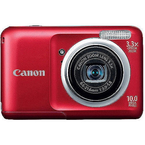 Canon PowerShot A800 Red 10.0MP Digital Camera with 3.3x Optical Zoom