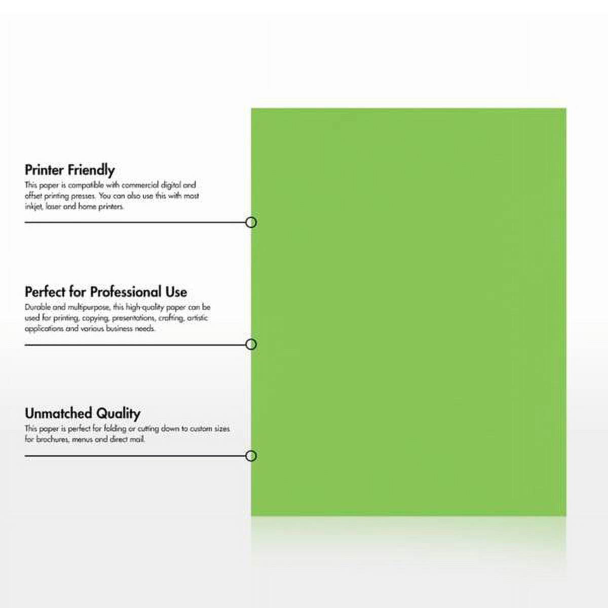 Luxpaper 8 1/2 X 11 Paper, Limelight, 50/Pack
