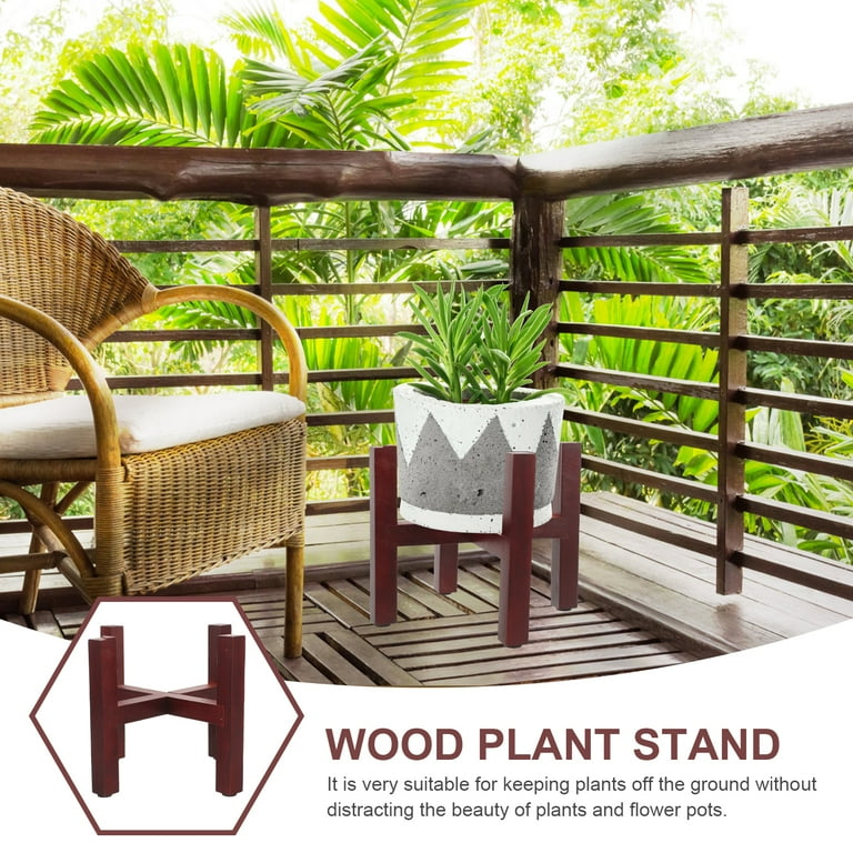 Flower Pot Stand Flower Pot Stand Wooden Bonsai Stand Bonsai Rack Nordic  Flowerpot Stand - Walmart.com