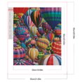 thumbnail image 2 of Pintura de diamante 5D DIY, taladro redondo completo, Kit de globos aerostáticos AB parcial, 55x65cm, 2 of 9