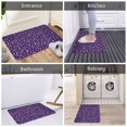 thumbnail image 5 of Bingfone Purple Leopard Door Mat 16"x24" Front Entrance Non-Slip Low Profile Washable for Entryway, 5 of 7