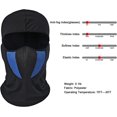 thumbnail image 2 of Máscara facial, malla transpirable azul, multiusos, resistente al viento, para motocicleta, ciclismo, pasamontañas táctico, capucha, calentador de cuello, apto para cascos para adultos, mujeres y homb, 2 of 5