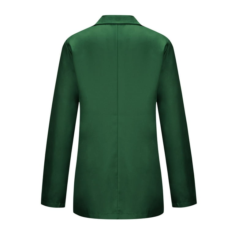 XFLWAM Womens Blazer for Work 2023 Trendy Single Button Coat