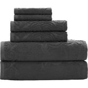Mainstays Ms Towel Set6 Grey Pewter Texture