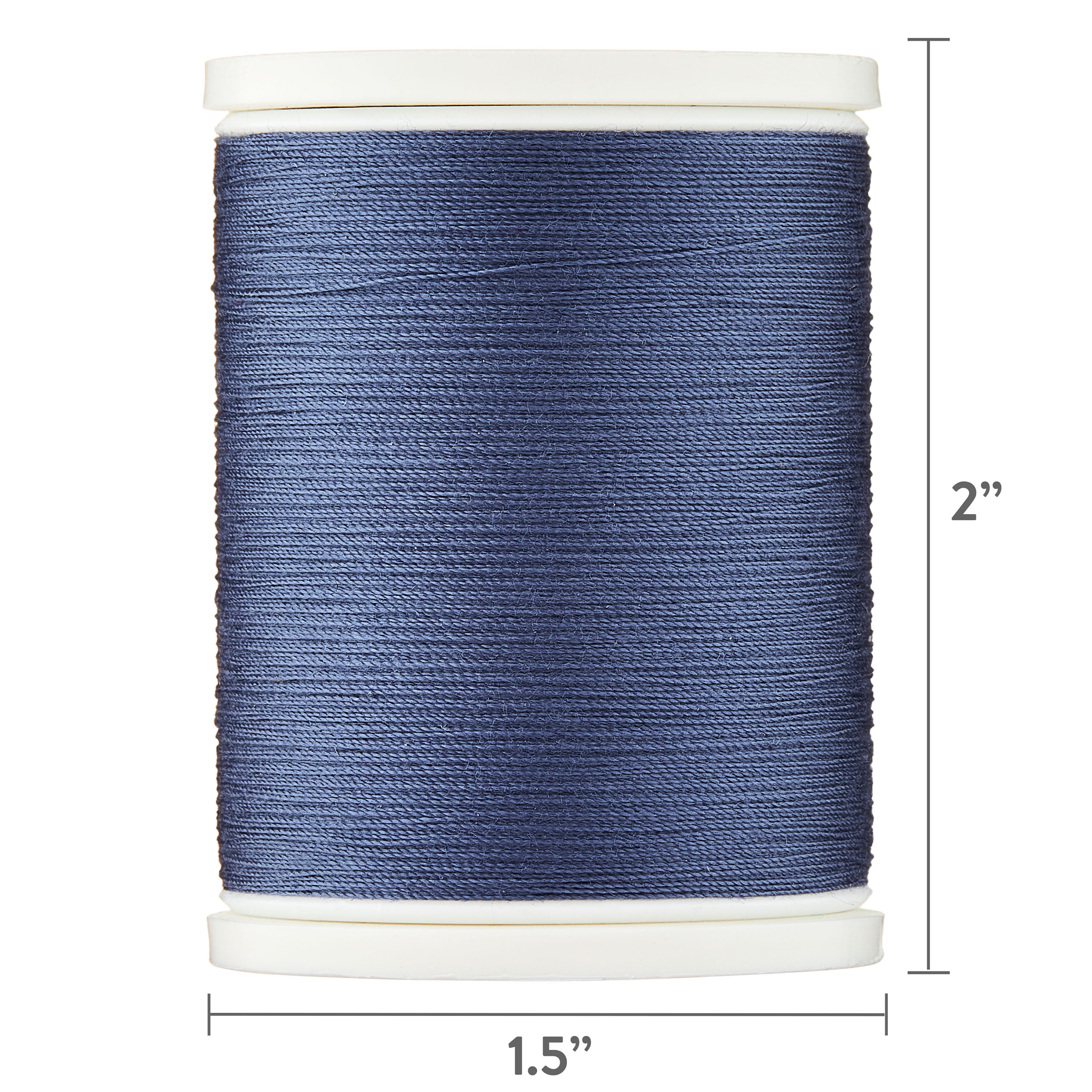 Hello Hobby Deep Metal Blue 100% Polyester All Purpose Thread, 300 Yards
