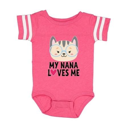

Inktastic Nana Loves Me Grandchild Gift Baby Girl Bodysuit