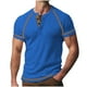 thumbnail image 2 of pstuiky camisetas de hombre, Camiseta de manga corta con cuello redondo y parche de color para hombre ropa de hombre s, 2 of 6