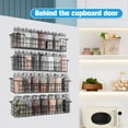 thumbnail image 5 of Wall Mount Spice Rack Organizer, 4 Packs, Black, 5 of 10