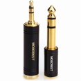 thumbnail image 1 of wonima11 MOBOREST 3.5mm M to 6.35mm F Stereo Pure Copper Adapter, 1/8 Inch Plug Male to 1/4 Inch Jack Female Adapter, Can be Used Conversion Headphone adapte, amp adapte, Black Fashion 2-Pack, 1 of 1