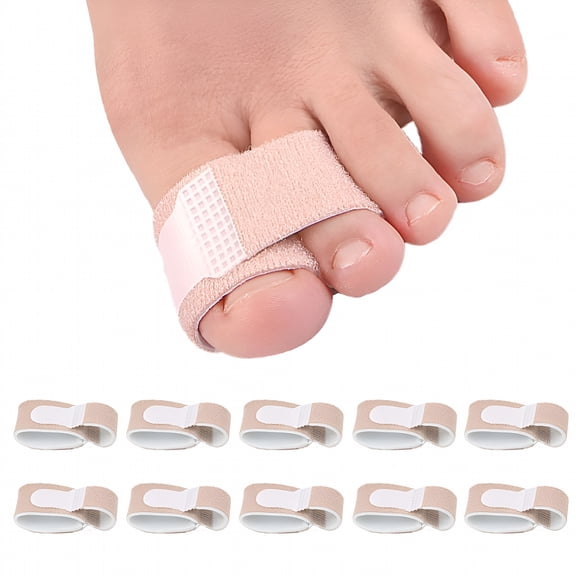 XIRQI Hammer Toe Straightener Corrector,Broken Toe Wraps with Soft Padded for Women & Men,Big Toe Splint Protectors for Overlapping,Crooked,Curled Toes and Hallux Valgus