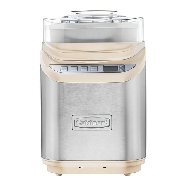 Cuisinart ICE-70CRM Helado Cool Creations de 2 Cuartos, Yogurt Congelado, Máquina para Hacer Gelatos y Sorbetes, Pantalla LCD con Temporizador de Cuenta Regresiva, Hace Golosinas Congeladas en 20 Minu
