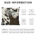 thumbnail image 5 of Cowhide Animal Black White and Brown Faux Fur Throw Pillow Covers  for Chair Bedroom Living Room Sofa Couch Bed Outdoor Double Sided Printing Furry Soft Cozy Pillow Covers, 5 of 5