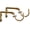 Gold, variant on Set of 2 Gold Curtain Drapery Rod Bracket for 1-Inch Rod, Adjustable