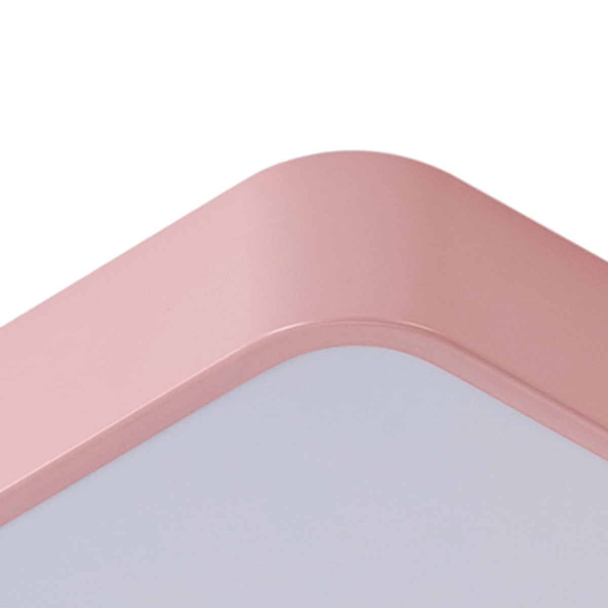 15.7 Inch Modern LED Ceiling Light, Contemporary Wood 36W Cold White Light Square Close to Ceiling Light Fixture for Living Room Bedroom Bathroom Kitchen