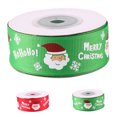 thumbnail image 3 of 25Mm Christmas Ribbon 10Yards Printed Xmas Tree Festival Grosgrain Xmas Tree Ribbons Ribbons Decoration Gift Wrapping Wweixi, 3 of 9