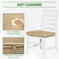 thumbnail image 5 of Outsunny Patio Dining Set for 6, Outdoor Furniture Set with a Table & Chairs, Cushions, Umbrella Hole for Garden, Backyard, or Poolside, Beige, 5 of 9