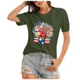 thumbnail image 1 of YDLCAFD Maternity Shirts for Workout Ladies' Top Printed Loose Short Sleeve Top, 1 of 4