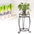 thumbnail image 4 of Soporte De Metal Para Plantas, Soportes Para Macetas De Arte Del Hierro, Estante Para Macetas, Doble Capa Negra Para Interiores Y Exteriores OTVIAP Flower Pot Holder, 4 of 8