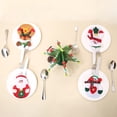 thumbnail image 4 of ¡Ahorros navideños! Decoraciones navideñas para el árbol de Navidad, juego de cubiertos y tenedores navideños, vajilla navideña, decoración navideña, muñeco de nieve anciano, adornos navideños para, 4 of 7