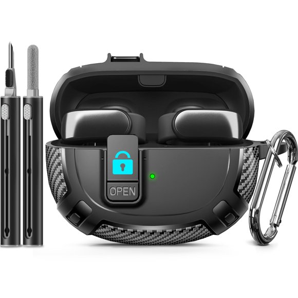 Funda para auriculares Bose Ultra Open con kit de limpieza, color negro