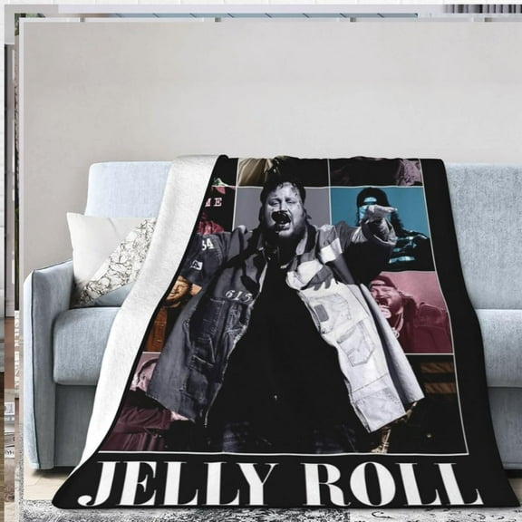 Jellys Music Rolls Blanket Flannel Fleece Blanket Ultra Soft Lightweight Throw Blanket for Bed Couch Living Room 50"x40"