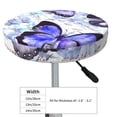 thumbnail image 4 of Lsque Butterflies Round Bar chair cushion covers Velvet Fabric Premium Comfort Protects from Scratches and Stains for 14-17 Inch Chair- 12 inch, 4 of 7