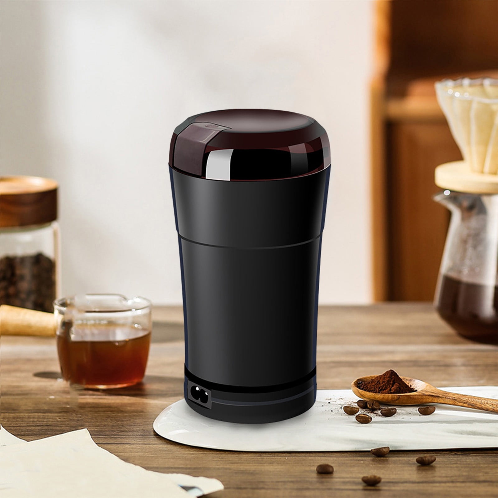 6PT6S85 Mixpresso Electric Coffee Grinder With USB And With Easy On/Off  Button, Spice Grinder For Herbs, Nuts, Grains.