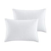 Better Homes and Gardens White Pick Stitch Cotton Pillow Shams, Standard (2 Count)