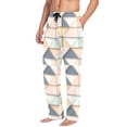 thumbnail image 2 of FORMRS Mens Pajama Pants with Pockets Sleepwear Lounge Bottoms Sizes S-2XL, Pink Geometric, 2 of 7