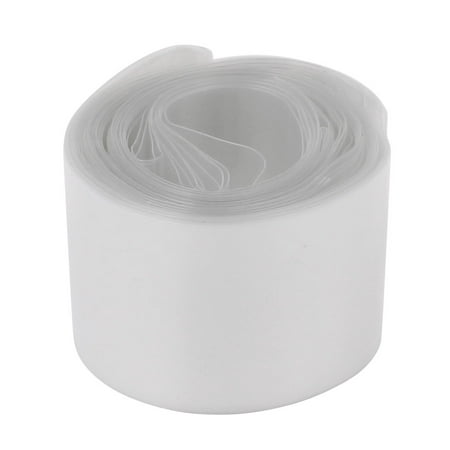30mm Flat Width 6M Length Heat Shrink Tube Tubing Clear for 1 x 18650 Battery