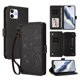 thumbnail image 1 of Zipper Wallet Leather Phone Case For iPhone 12 / 12 Pro, 1 of 5