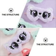 thumbnail image 4 of MasteelfCA 1Pc Cartoon Big Eye Design Eye Masks Adorable Eye Cover Plush Sleeping Mask, 4 of 8