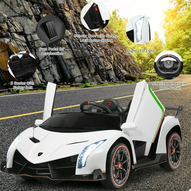 Gymax 12V 2-Seater Licensed Lamborghini Kids Ride On Car w/ RC