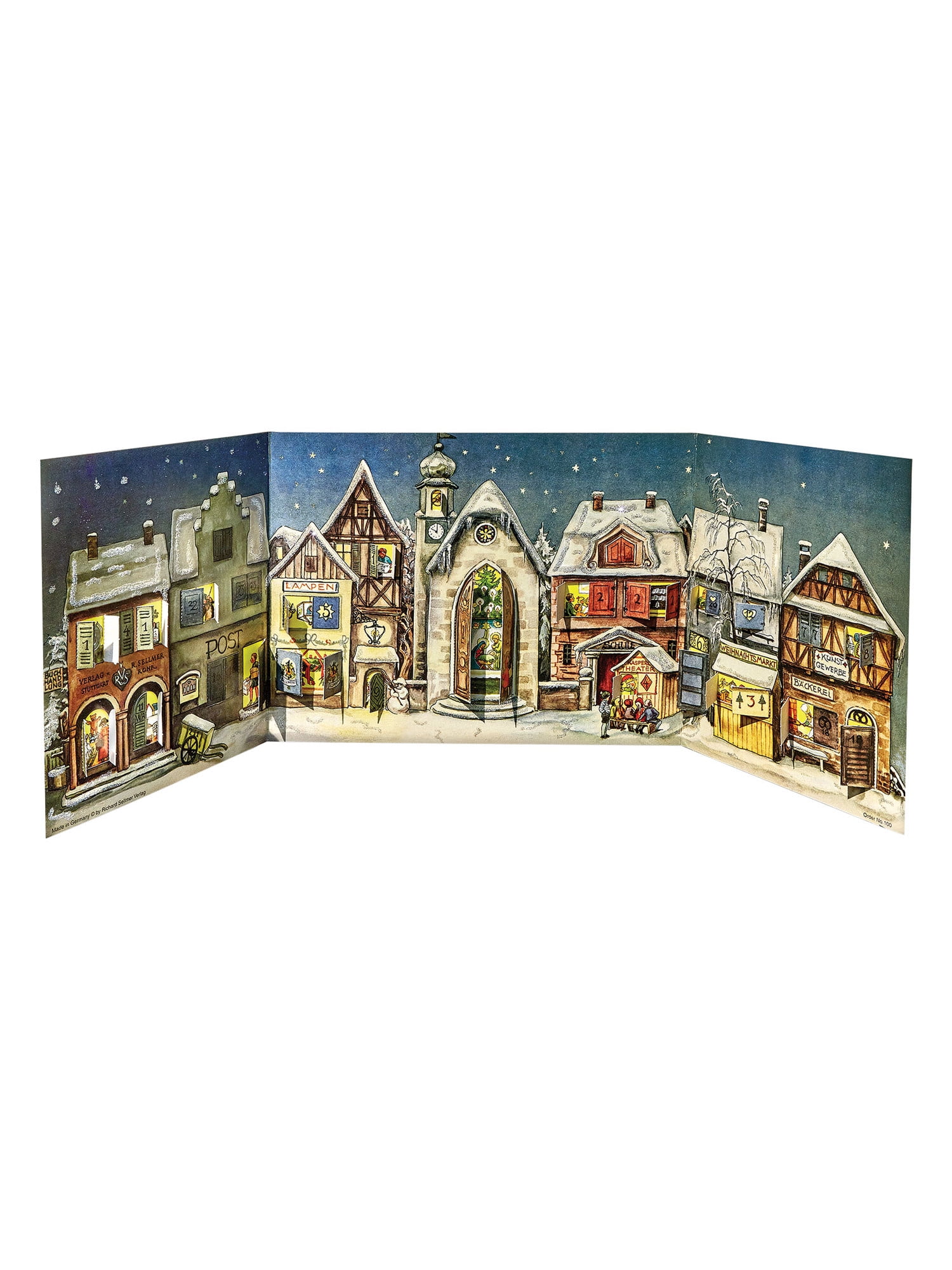 Buy Richard Sellmer Verlag Little Town Advent Calendar Panoramic