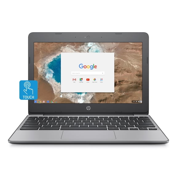 HP 11.6" Celeron Touch 4GB/16GB Chromebook, 11.6" HD IPS UWVA Corning Gorilla Glass Touch Display, Intel Celeron N3060, Intel HD Graphics, 4GB SDRAM, 16GB eMMC, 11-v020wm