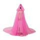 thumbnail image 5 of Capa con capucha para mujer, lavable, extra larga, accesorio para disfraz, capa con capucha para novia. Rosa, 5 of 9