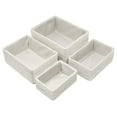thumbnail image 6 of Gexandy Storage Baskets 4-Piece Set - Stackable Woven Basket Paper Rope Bin Boxes for Makeup, Office Supplies, Bedroom, Closet (Beige), 6 of 7