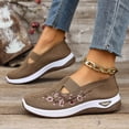 thumbnail image 2 of Orthopedic Walking Shoes for Women 2026 Breathable Soft Non Slip Sneaker Lightweight Arch Support Wide Athletic Slip on Shoes Coffee Size 9, 2 of 6