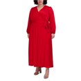 thumbnail image 1 of Signature by Robbie Bee Womens Maxi A-line Dress, Red, Plus Size, 24W, 1 of 1