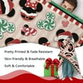 thumbnail image 3 of Christmas Cartoon Mouse Flannel Blanket, Xmas Peppermint Candy Throw Blanket Gifts for Kids Men Women, Funny Holiday Stripes Soft Blanket for Bedding Sofa 50 x 60 Inch, 3 of 6
