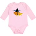 thumbnail image 3 of Inktastic Funny Goldfish with Shark Fin Boys or Girls Long Sleeve Baby Bodysuit, 3 of 5