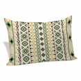 thumbnail image 2 of Beige Green Boho Pillow Protectors with Zipper Standard Size, Vintage Ethnic Tribe Abstract Art Soft Brushed Microfiber Breathable Throw Pillow Covers, Pillowcase for Couch Sofa Bedroom 20"x26", 2 of 9