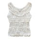 thumbnail image 4 of Gibobby Top de belleza para mujer, tirantes de chaleco sin mangas con orejas de frescas pequeñas(Blanco,M), 4 of 5