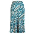 thumbnail image 2 of Made by Olivia Women's Animal and Flower Print Midi A Line Elastic Waist Skirt Skn Teal 1XL, 2 of 3