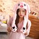 thumbnail image 1 of Sanrio Hellokitty Mymelody Kuromi sombrero de felpa con luces Led y orejas móviles, suministros para fiestas de Cosplay, regalos para niños LIUWENJING unisex, 1 of 2