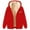 Red 02, variant on Sherpa Lined Coats for Women Plus Size Thick Warm Plush Full Zip Hooded Winter Sweatshirt Jackets with Pockets (XL, Black 05)