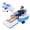 Rectangle, variant on Motorized Floaties for Adults, Electric Pool Lounger with Joystick Steering, Inflatable Water Chair with Backrest, Cup Holder, Propeller Drive for Pool Lake Beach Summer Relaxation